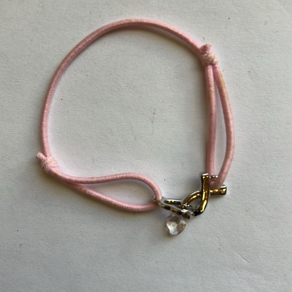 Bracelet - breast cancer awareness - stretchy - (#0804) - Picture 2 of 2